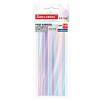 Закладки клейкие, выделители текста, BRAUBERG ULTRA PASTEL COLOR, 135×5 мм, 160 штук (8 цветов х 20 листов)