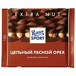 Шоколад RITTER SPORT «Extra Nut», молочный, с цельным лесным орехом, 100 г