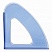 превью Лоток вертикальный для бумаг BRAUBERG «Delta», 240×90×240 мм, тонированный синий, 237245