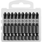 Бита KRAFTOOL Impact Pro PH2, 50мм, тип Е, 10шт/уп (26191-2-50-S10)
