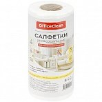 Салфетки универсальные OfficeClean, 20×22см, 70шт., в рулоне, 0.045г/м2