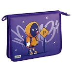 Папка для тетрадей 1 отделение, А5, ArtSpace «Street style», пластик, на молнии