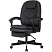 превью Кресло для руководителя Easy Chair 668 эргономичное чёрное (экокожа, металл)