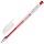 Ручка гелевая BRAUBERG «Number One», корпус прозрачный, 0.5 мм, резиновый держатель, красная