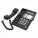 Телефон RITMIX RT-495 black, АОН, спикерфон, память 60 ном., тональный/импульсный режим, черный