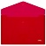 превью Папка-конверт на кнопке СТАММ А4, 180мкм, пластик, непрозрачная, красная