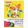 Цветная бумага А4 2-сторонняя газетная, 16 листов, 8 цветов, на скобе, ПИФАГОР, 200×280 мм, «Лисенок», 111331