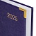 превью Ежедневник датированный 2025 А5 138×213 мм BRAUBERG «Senator», под кожу, фиолетовый