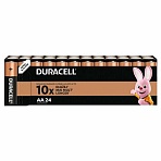 Батарейки КОМПЛЕКТ 24шт, DURACELL Basic ОРИГИНАЛ, АА (LR6.15А), алкалиновые, пальчико
