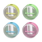 Точилка с контейнером ЮНЛАНДИЯ «ШАРИК ПАСТЕЛЬ», пастельные цвета ассорти