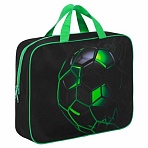 Папка на молнии с ручками BRAUBERG KIDS А4, 1 отделение, полиэстер, 80 мм, «Green ball»