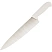 превью Нож поварской лез 300 мм толщ 2 мм 3Cr13 белая пластиковая ручка