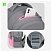 превью Рюкзак Berlingo U3 «Grey-pink» 41×29.5×13.5см, 2 отделения, 4 кармана, эргономичная спинка