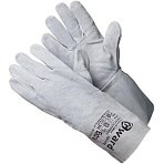 Краги спилковые пятипалые Gward Extra XY251 серые без подкл (12 пар/уп)