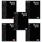 Тетрадь 96 л. BRAUBERG «Pro», офсет 60 г/м2, клетка, выборочный лак, «Black Jack» («Блэк Джэк»), 5 видов