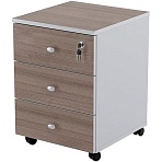 Тумба выкатная Easy Standard LT 16/16 (т. дуб шамони/серый, 400×420x563 мм)