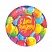 превью Одноразовые тарелки комплект 8 шт., «С днем рождения, шары», картон, диаметр 170 мм, для холодного/горячего
