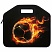 превью Папка-сумка ЮНЛАНДИЯ, 1 отделение, фетровые ручки, 34×30х11 см, Fire ball
