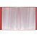 превью Папка с 40 вкладышами СТАММ «Кристалл» А4, 21мм, 700мкм, пластик, красная