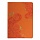 Бизнес-блокнот BRAUBERG, А5, 148×218 мм, «Orient», кожзаменитель с тиснением, клетка, 128 л., оранжевый