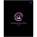 Тетрадь предметная 48л. BG «Информационное поле» - Информатика, soft-touch ламинация, выб. лак