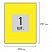 превью Этикетка самоклеящаяся 210×297 мм, 1 этикетка, желтая, 80 г/м2, 50 листов, STAFF