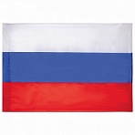 Флаг России 90×135 см без герба, ПРОЧНЫЙ с влагозащитной пропиткой, полиэфирный шелк, STAFF
