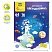 превью Цветная бумага двусторонняя A4, Мульти-Пульти, 64л., 16цв., офсетная, на склейке, «Енот в космосе»