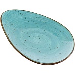 Тарелка мелкая ХОРЕКА БИРЮЗА, 260×200мм, арт.206-55052
