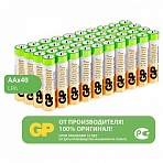 Батарейки GP пальчиковые АА LR6 (40 штук в упаковке)