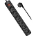 превью Сетевой фильтр Defender DFS 151 1.8 м, черный, 6 розеток(99494)