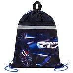 Мешок для обуви BRAUBERG, с петлей, светоотражающая полоса, 2 отделения, 46×36 см, Super car