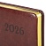 превью Ежедневник датированный 2026, А5, 138×213 мм, BRAUBERG «Cayman», под кожу, черный/коричневый