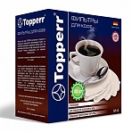 Фильтр TOPPERR №4 для кофеварок, бумажный, отбеленный, 300 штук