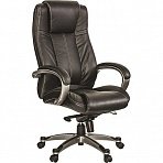 Кресло руководителя EChair-604 ML (кожа черная, пластик)