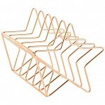 Подставка для бумаг и писем MESHU «Rose Gold. Stars», металл, 6 секций