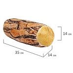 Игрушка мягкая «ПОЛЕНО», ткань вельбоа, ассорти, 2 вида, 35×14 см, WOOZOO (ВУЗУ)