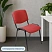 превью Стул офисный Easy Chair Изо/Iso красный (ткань, металл) (550721)