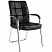 превью Конференц-кресло Easy Chair 810 VPU черное (экокожа/металл хромированный)