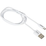 Кабель ProMega U152, 2.4A, 1м, USB - Micro-USB, TPE, белый
