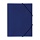 Папка на резинке СТАММ «Кристалл» А4, 500мкм, пластик, синяя
