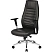 превью Кресло для руководителя Комус Мебель (Easy Chair) 599 чёрное (экокожа, алюминий)