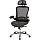 Кресло руководителя Echair-528 ML (кожа черная, полированный алюминий)