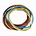 превью Резинки банковские универсальные, BRAUBERG 10 кг, диаметр 60 мм, цветные, натуральный каучук
