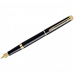 Ручка перьевая Waterman «Hemisphere Mars Black GT» синяя, 0.8мм, подарочная упаковка