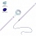 превью Ручка шариковая MESHU «Donats» синяя, 0.7мм, перламутр, софтач, ассорти