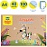 превью Альбом для рисования 40л., А4, на скрепке Мульти-Пульти «Зебра», крафт картон