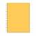 превью Бизнес-тетрадь Attache Bright colours A5 96 листов желтая в клетку на спирали (207×260 мм)