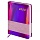 Ежедневник датированный 2024 МАЛЫЙ ФОРМАТ 100×150мм А6, BRAUBERG Holiday, под кожу, фиолетовый