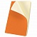 превью Блокнот А5 (148×218 мм), BRAUBERG «Metropolis Ultra», под кожу, резинка, 80 л., оранжевый, 111019